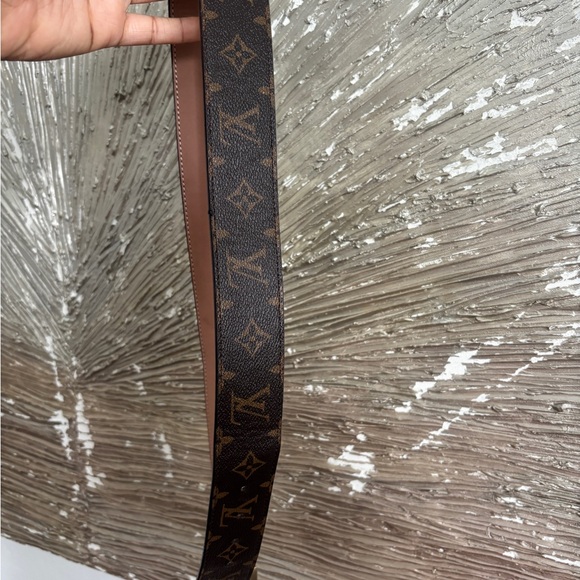 Louis Vuitton Monogram Belt with Gold Buckle - Picture 4 of 5